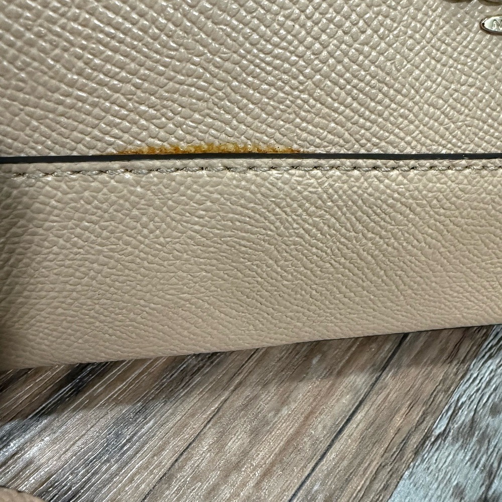 Coach Sierra Pebble Leather Tan Large Satchel - Picture 4 of 16